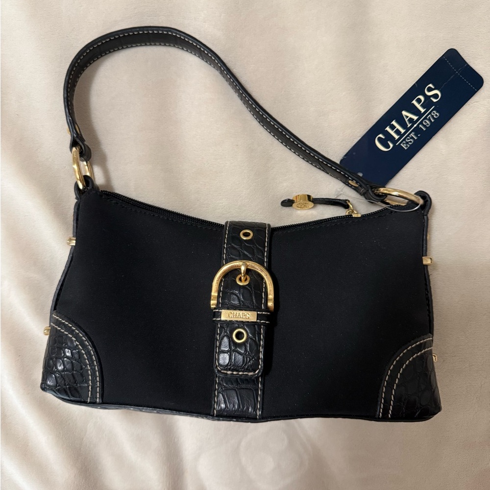 Chaps Black Shoulder Bag - NWT
